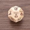 1/2Pcs Wooden Meditation Decision Dice Stress Relief 12-Sided Health Activity Decider Dice Men Women Self-Care Dice Birthday Anniversary Christmas