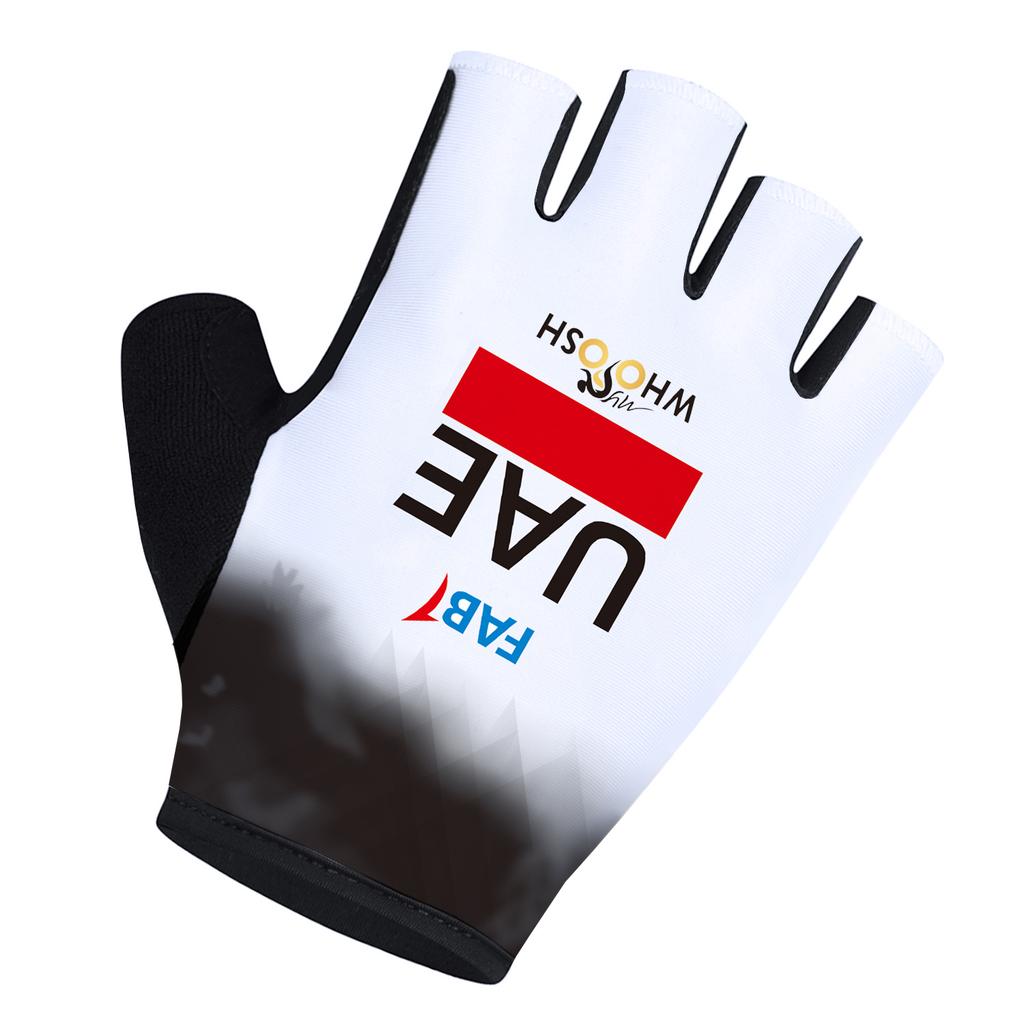 UAE 2025 Anti Slip Shock Breathable Half Finger Gloves INEOS Team Cycling Gloves Fitness Gym Bodybuilding Exercise Sports Gloves