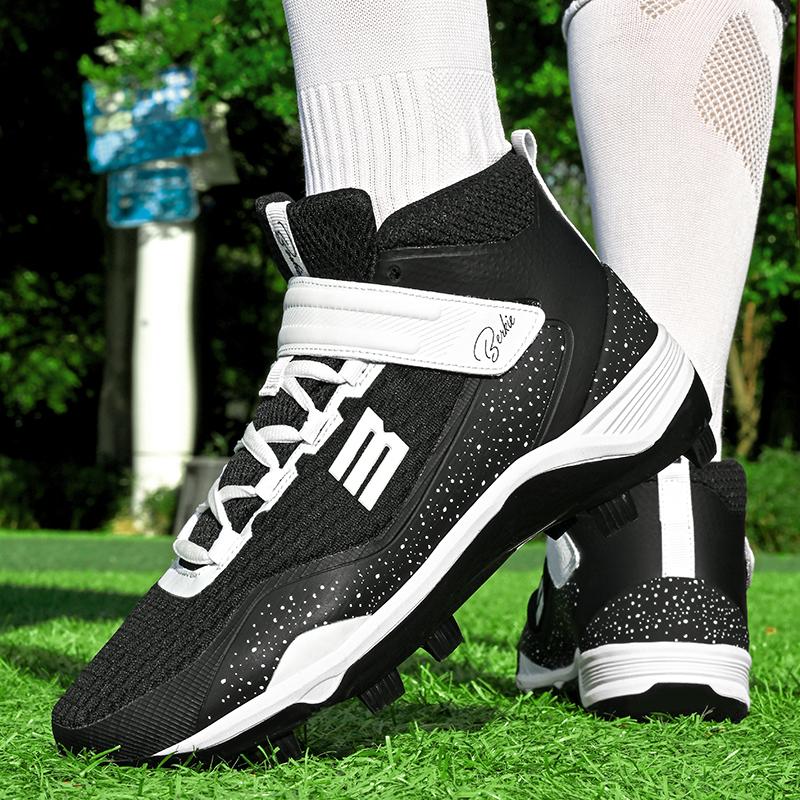 Nuove Scarpe da Baseball, Scarpe Antiscivolo da Rugby per Esterno, Tessuto a Rete Traspirante, Scarpe da Baseball per Allenamento Principianti di Softball