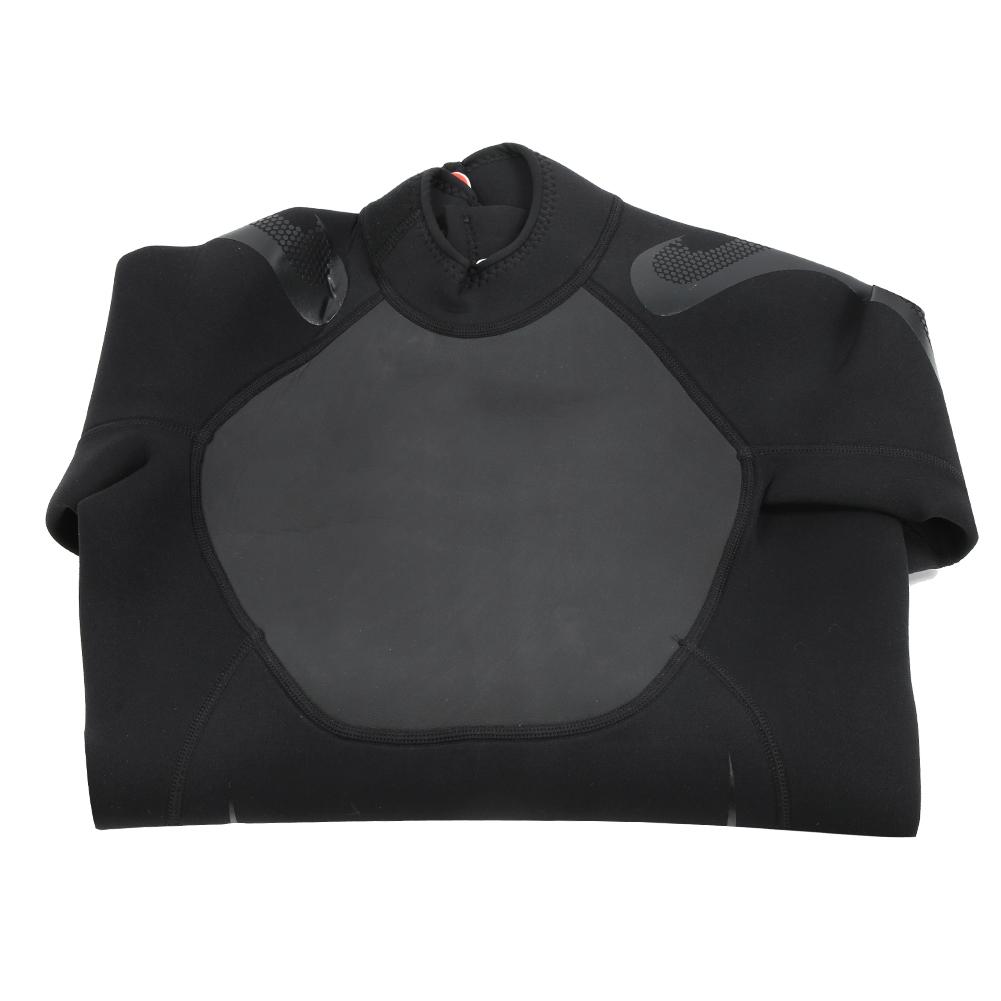 WS-19491 3mm Men Women One Piece Neoprene Nylon   Sleeve Wetsuit Swim Diving Suit(Man Black M)