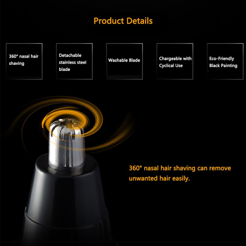 4 In 1 Rechargeable Men Nose Ear Temple Hair Trimmer Beard Shaver Clipper Grooming Kit