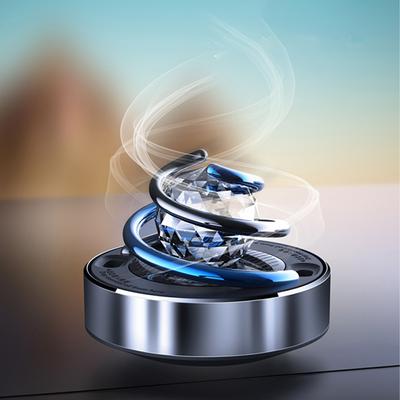 מטהר רכב מסתובב סולארי מפזר ארומתרפיה לרכב Creative Car עם פנים רכב עם כדור קריסטל