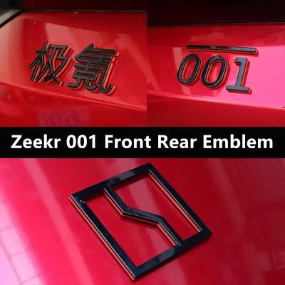 For Zeekr -2024 001 Modification Decorative Products Sticker The Front Label Hood Rear Trunk Label Emblem Styling