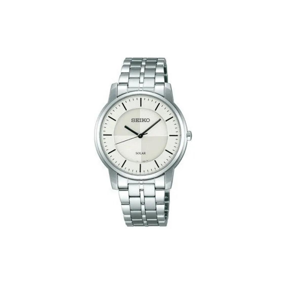 

SEIKO Solar Quartz Movement Watch Men s Watches White Dial SBPT901J