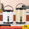 Large Capacity Stainless Steel Insulated Milk Tea Bucket with Faucet for Street Vendors and Breakfast Shops