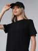 Summer T Shirts for Women Solid Casual Short Sleeves Tops 100% Cotton Oversize O Neck Tees