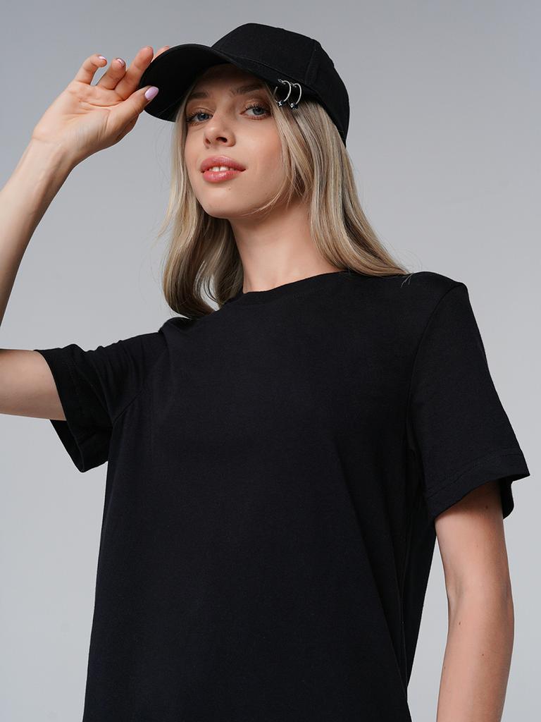 Summer T Shirts for Women Solid Casual Short Sleeves Tops 100% Cotton Oversize O Neck Tees