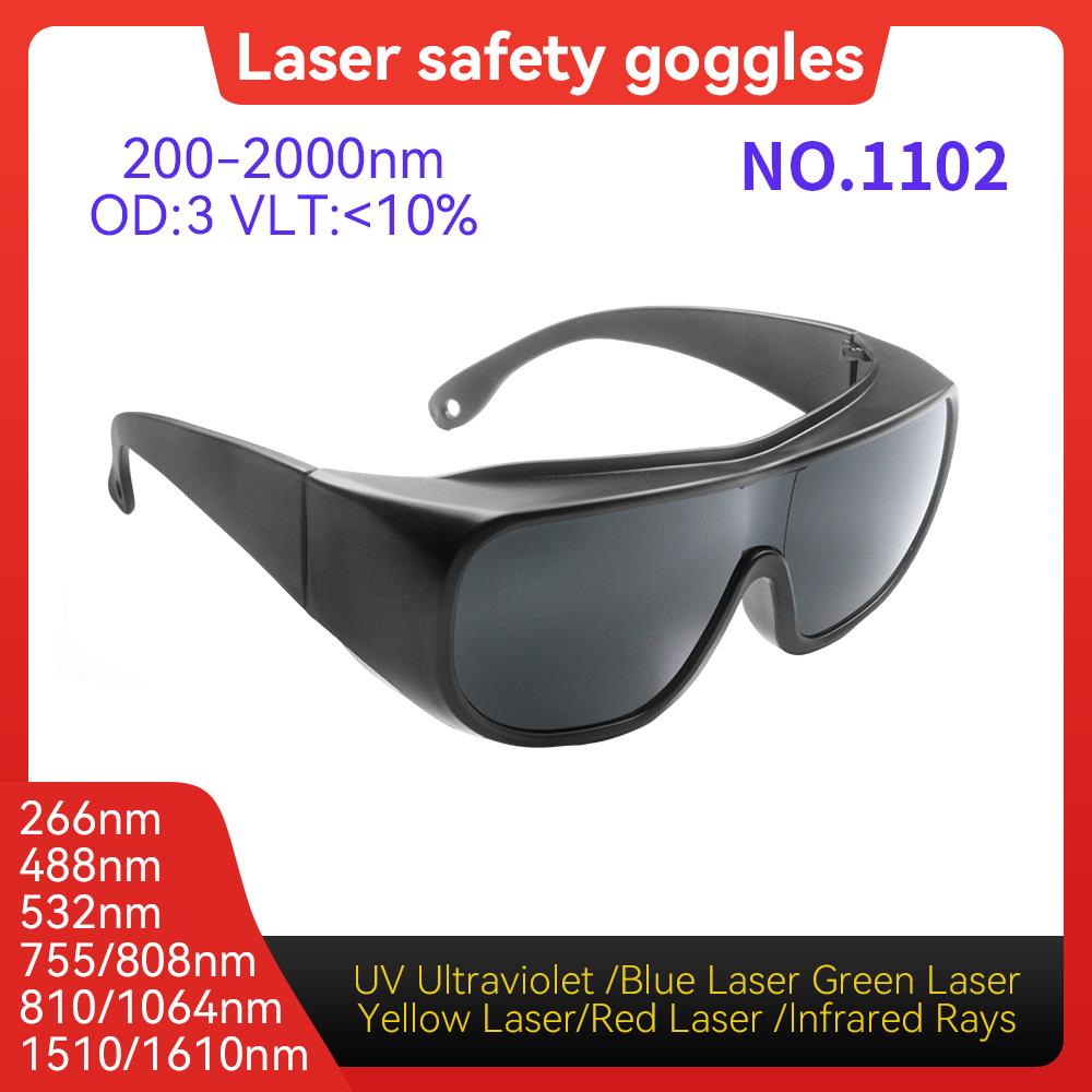 Lazer Koruyucu gözlükler 10600nm OD6 UV400 532nm 808nm 1064nm Lazer Güvenlik Gözlükleri IPL gözlükleri Lazer Koruması Lazer gözlükleri