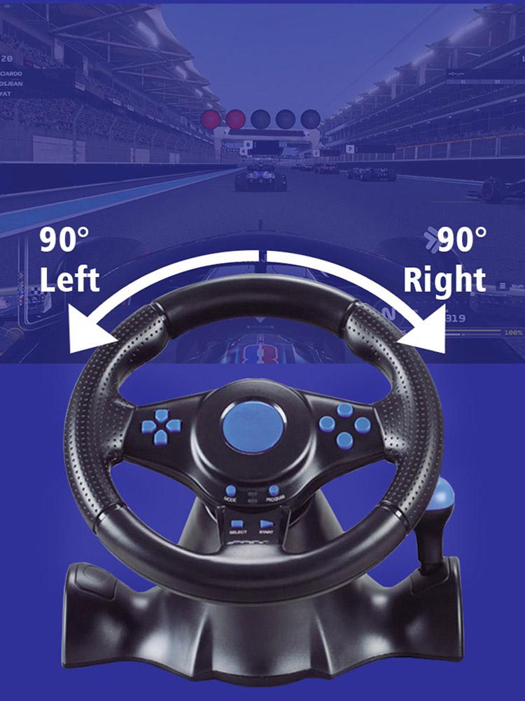 Racing Wheel & Pedals Dual Clutch Launch Control Steering Wheel With Manual Shifter for Switch/xbox One/360/PS4/PS2/PS3/PC