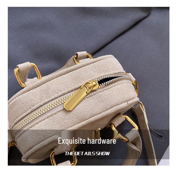 Korean Style Frosted Princess Crossbody Bag - Versatile Women's Shoulder Bag for Little Girls