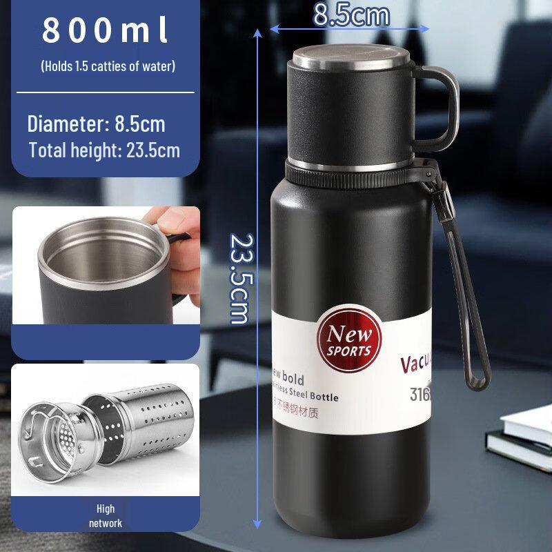 Shangqi Stainless Steel Dual-Use Insulated Water Bottle