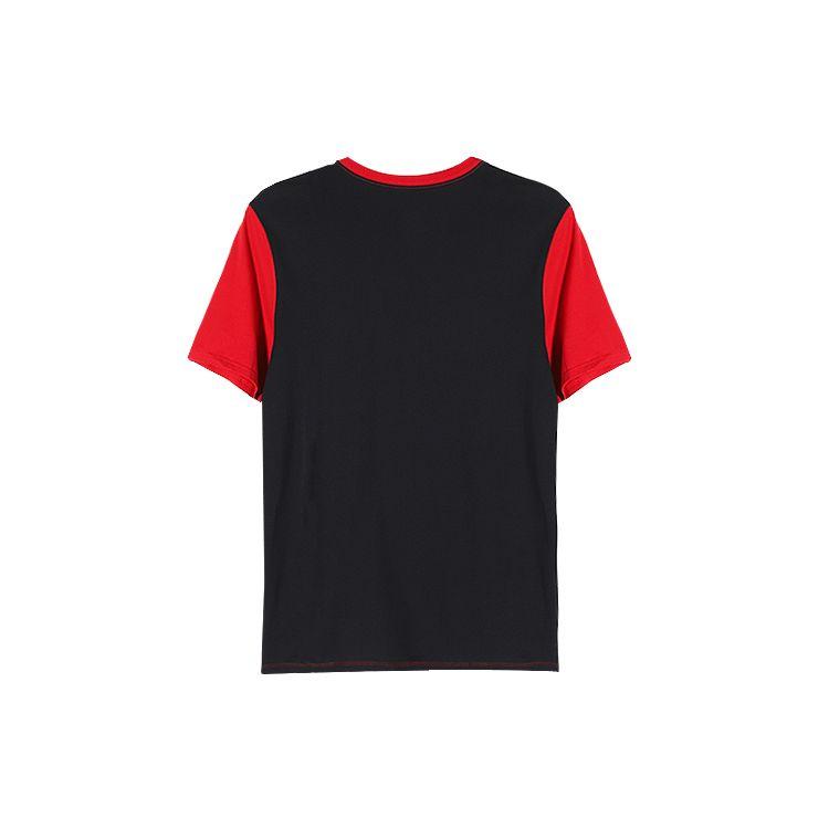 Air Jordan Logo Print Color Block Short Sleeve Sports T-Shirt Men Tops Red AV8451-687