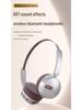 AKZ 810 Retro Maillard Style Wireless Bluetooth ANC Headphones