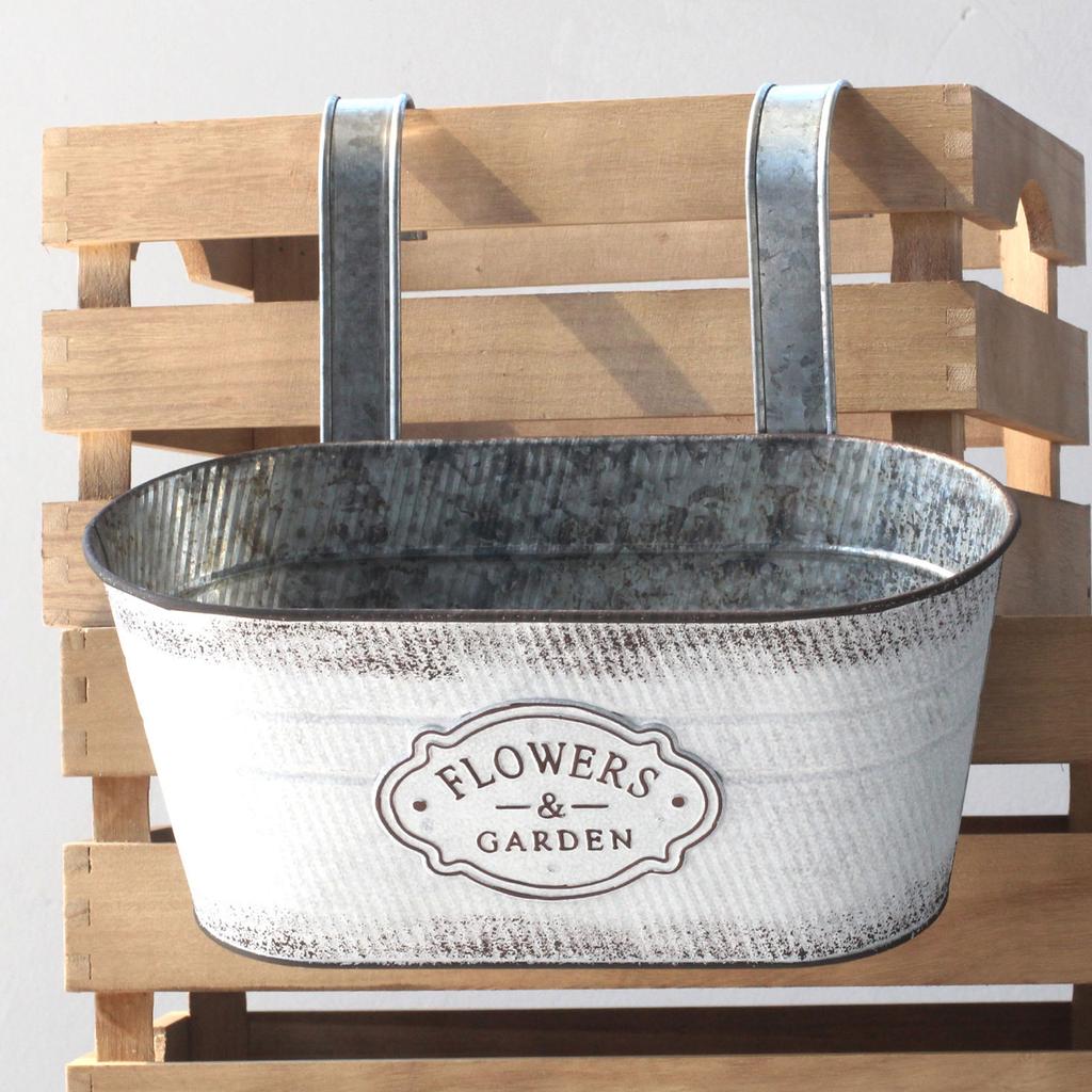 Závěsné květinové sukulenty květináče železné nástěnné vnitřní venkovní dekorace domácí zahrada Kovový kbelík květinový koš