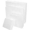 4Pcs White Foam Cake Dummy Cubic Shape Lightweight DIY Wedding Cake Display Decorative Practice Tool Baking Tools