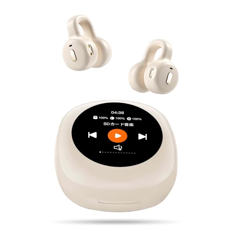 

[New in 2025] Meisei Bluetooth 5.4 earphones wireless earphones Equipped with smart touch display Comes with multifunctional case TF card compatible