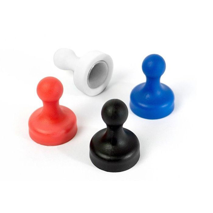 Aimants - Grip - 4 pions aimantés - puissants et multifonctions - 3,5×15,5×2,2 cm