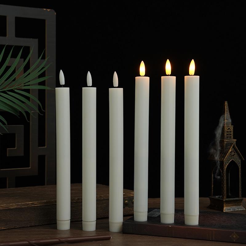 Long-Handled Remote-Controlled Flickering LED Candle for Home and Party Decor