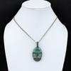 Tree Of Life Banded Agate Gemstone Pure Copper Wire Wrapped Handmade Pendant Jewelry For Her