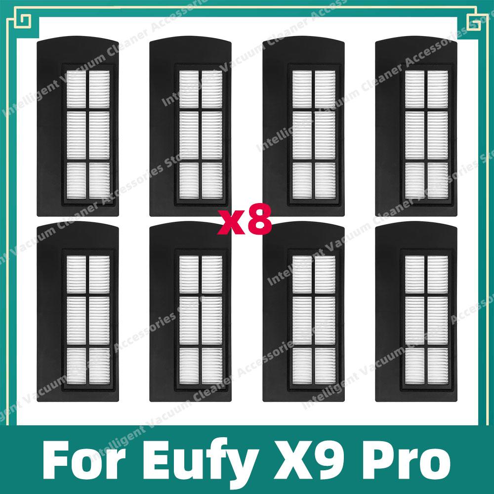 Compatible For Eufy X9 Pro Vacuum Cleaner Side Brush Hepa Filter Mop Cloth Rag Accessories Replacement Spare Parts