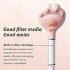 Adjustable Handheld Shower Paw Design 3-Speed Massage Suitable for Bathroom Wall Installation And Hanging
