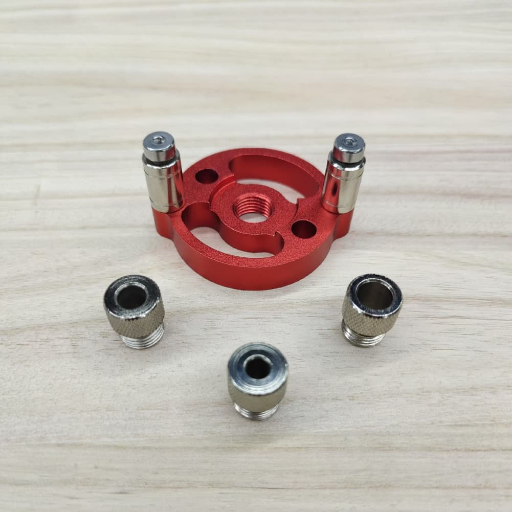 DIY Woodworking 3mm-10mm Drill Alignment Jig Woodworking Drill Bushing Kit Anodized Aluminum Precision Center Lines