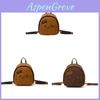Cartoon Backpack With Breathable Cotton Corduroy For Casual Daily Use