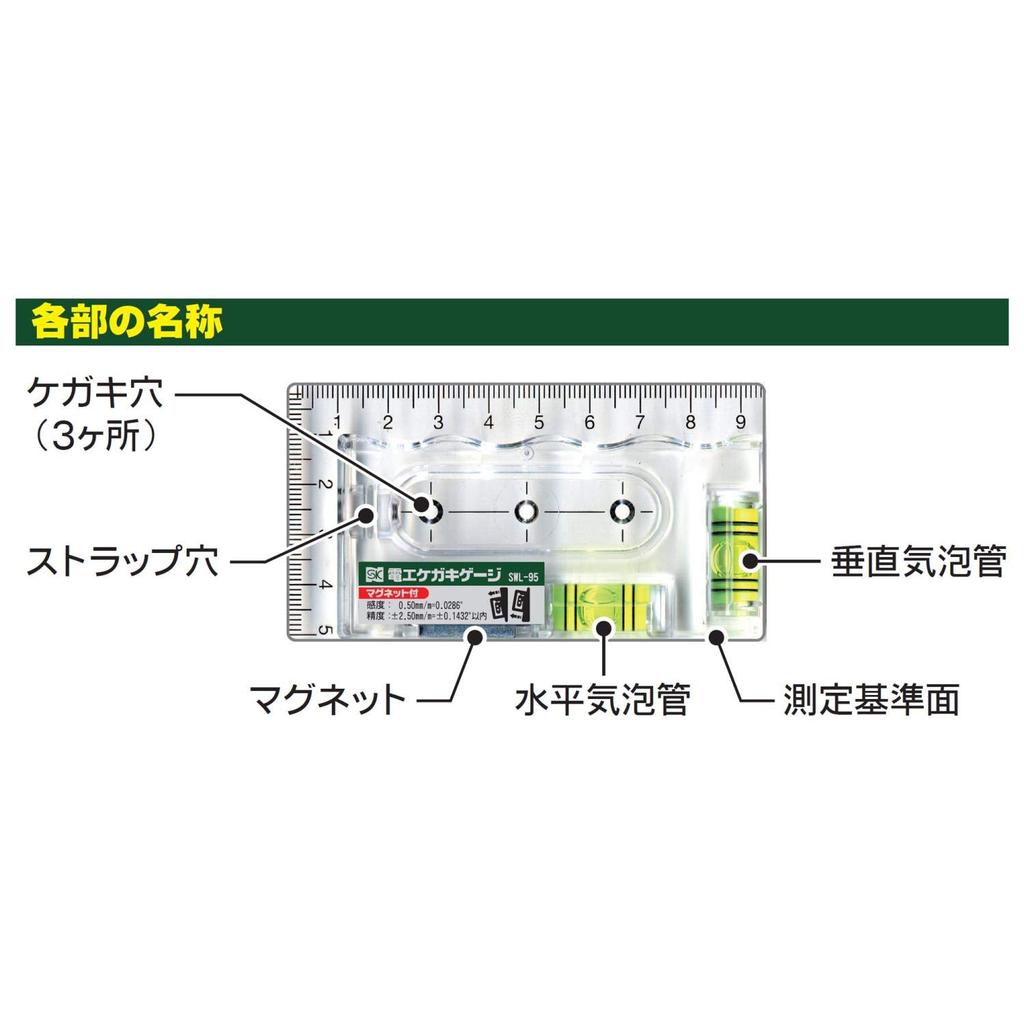 Niigata Seiki SK Hergestellt in Japan Elektrischer Markierungslehre mit Magnet SWL-95