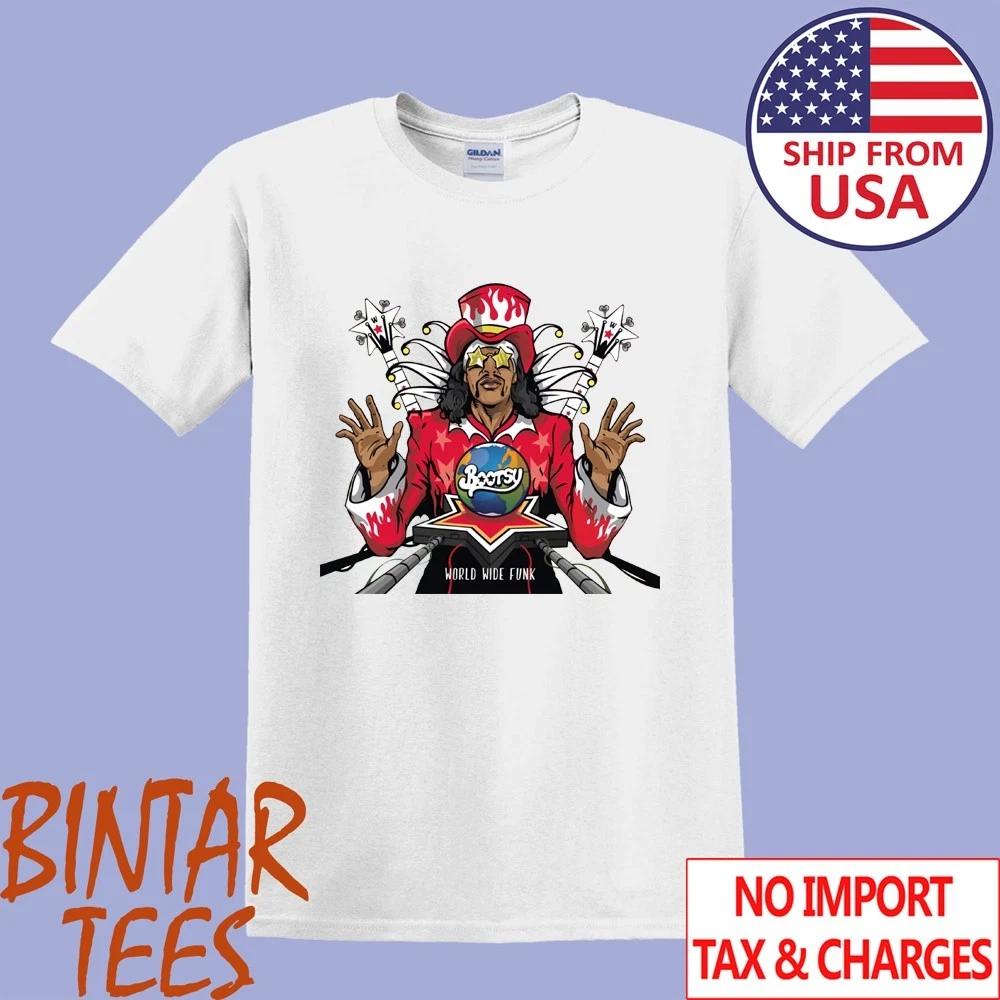 Bootsy Collins World Wide Funk Men s White Size S to 5XL L