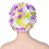 Long Hair Free Size Vintage Style Beach Swimming Cap Swimming Cap Flower Swimming Cap Swimming Hat