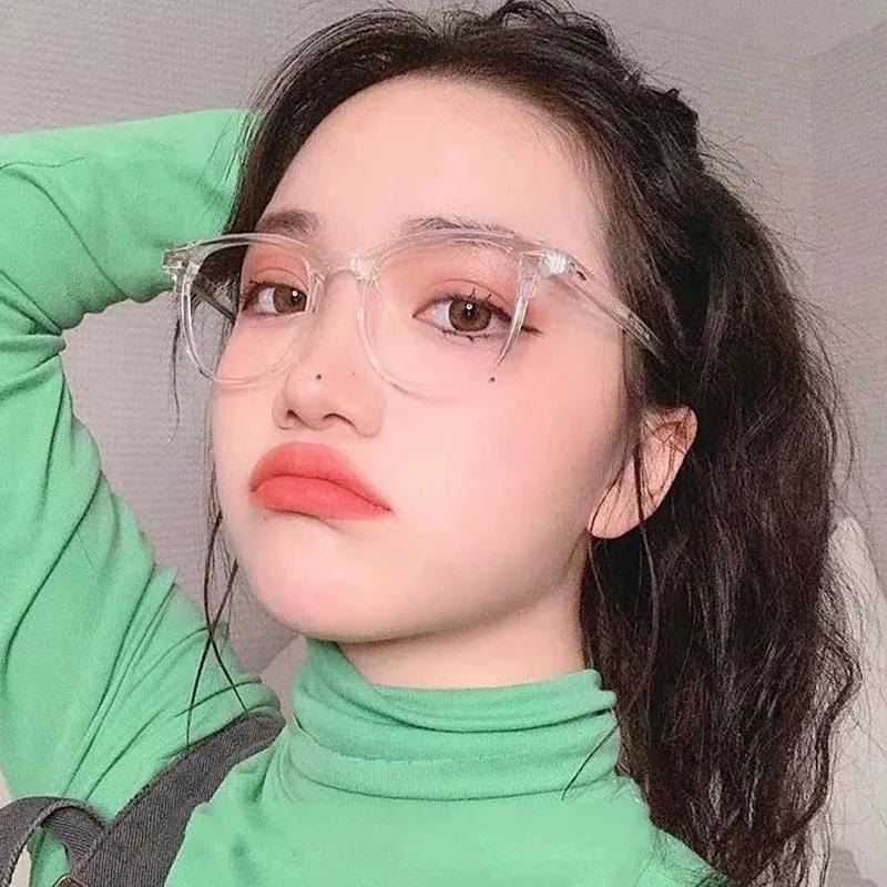 Oversized Transparent  Computer Glasses Frame Women Men Anti Blue Light Eyewear Stylish Glasses Go with Everything