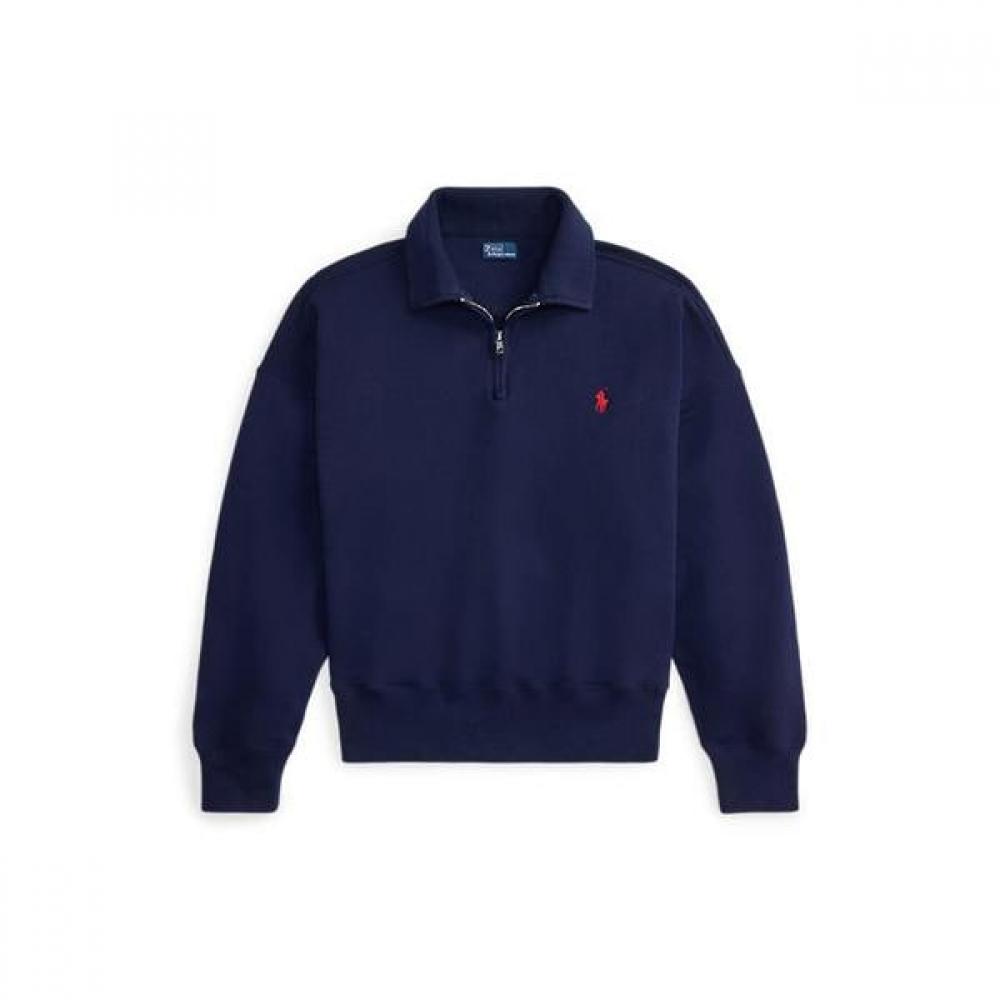 Polo Ralph Lauren Women S Lightweight Fleece Quarter Zip  Wmpokninfb20982410 XS