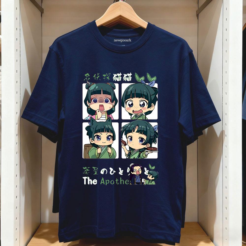 

The Apothecary Diaries Mao Maos Classic TShirt Harajuku Anime Women Unisex Vintage Printed Tshirt Cotton Oneck Adult Tops Tee S