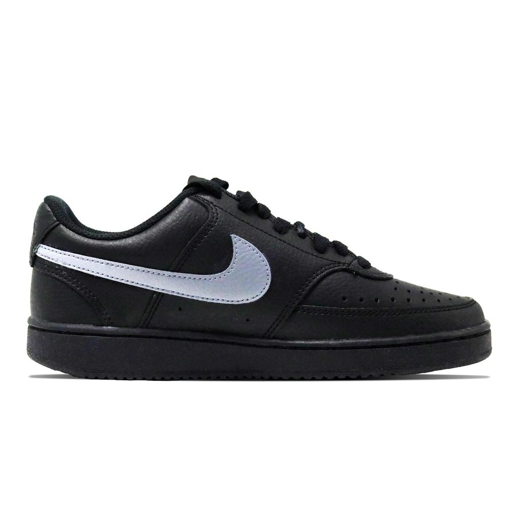 Nike Court Vision Cloudy Mist Abrasion Resistant Low top Skateboard Shoes Unisex Black White DH2987-002(Team92-)