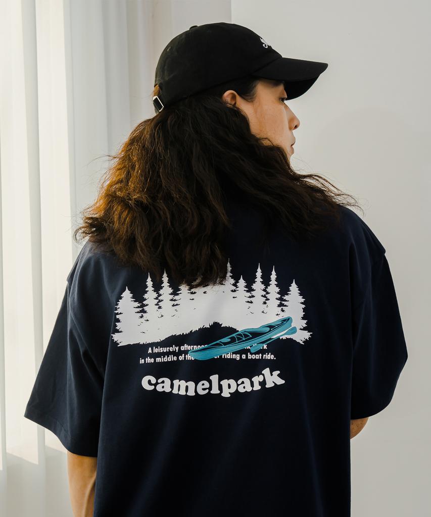 CAMEL WORK Short Sleeve T-Shirt (Navy)