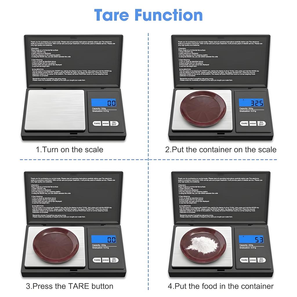 Mini cântar pentru bijuterii Cântar electronic de înaltă precizie Greutate din oțel inoxidabil Gram LCD Lumină de fundal albastră Cântar portabil de buzunar Balanță alimentară de aur