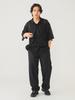 Shirt Mesh Open Collar Shirt SUMIKURO M 11011512147 [BEAMS] S/S Men's