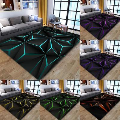 3D Stereo Vision Large Carpet Polyester Floor Mat for Living Room Bedroom Rug Decorative Floor Mat Absorbent Non-Slip Foot Mat