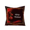 New Christmas Pillow Cover Printed Decorative Cushion Cover Home Sofa Cushion Linen Sofa Back