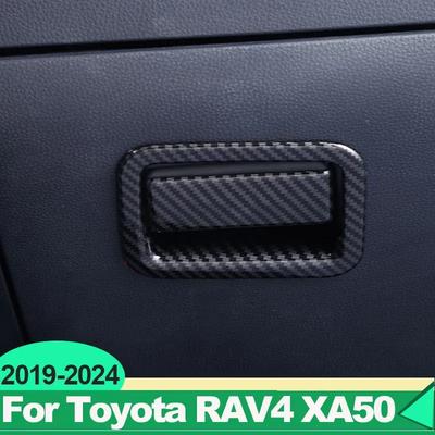 For Toyota RAV4 XA50 2024 RAV 4 Hybrid Car Co-pilot Storage Box Handle Bowl Cover Decoration Sticker