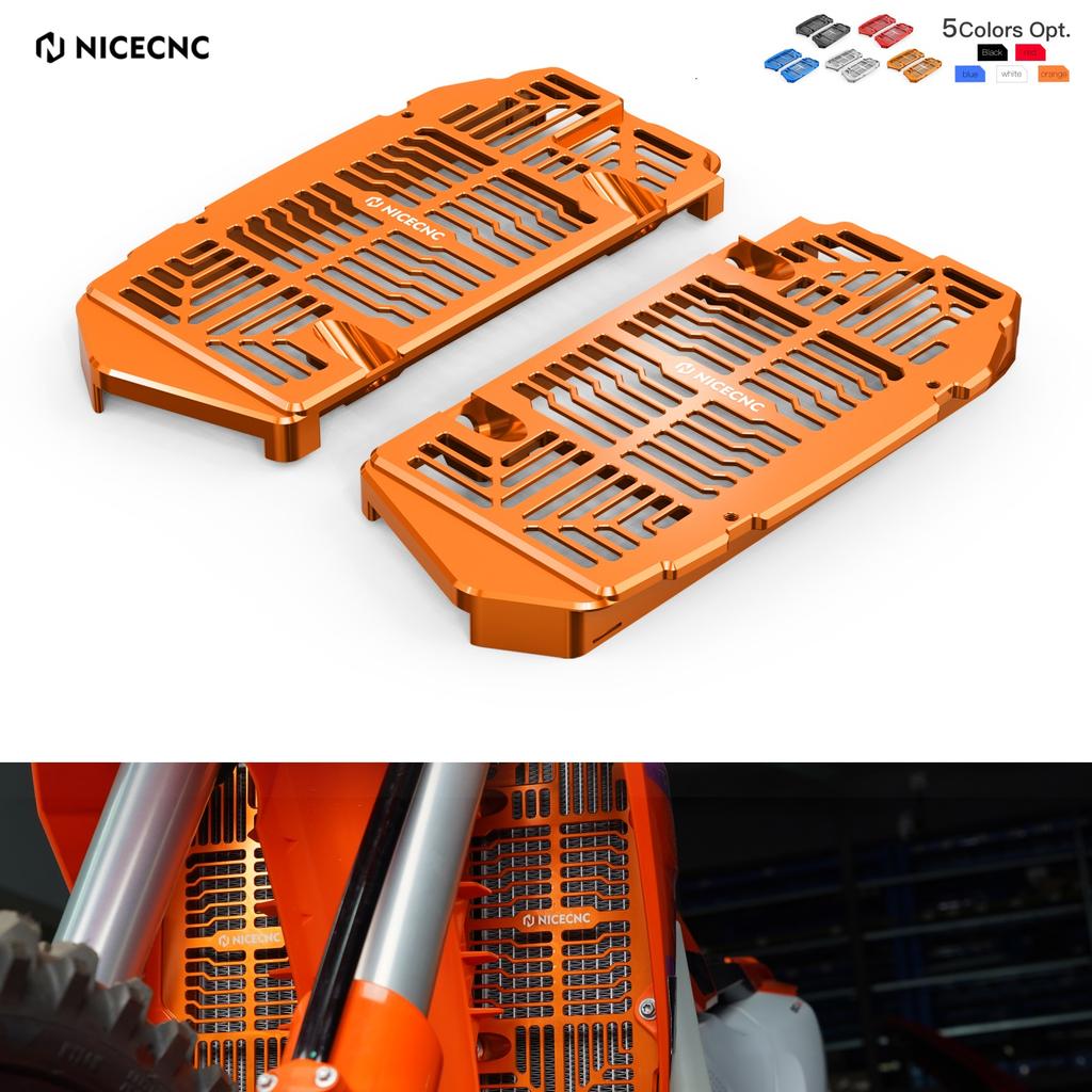 NICECNC For 2025 2024 KTM EXC 300 SX 125 SXF 450 EXCF 350 Husqvarna TE 300 FE 450 GasGas EC 300 Radiator Cover Guard Protecter
