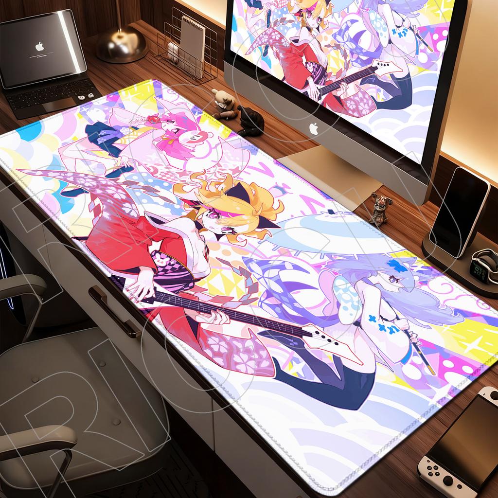 XXL HD-Druck Muse Dash Anime-Mädchen Mauspads Teppich Natürlicher Gummi Gaming 900x400mm Mauspads PC-Zubehör Schutz Schreibtischmatte