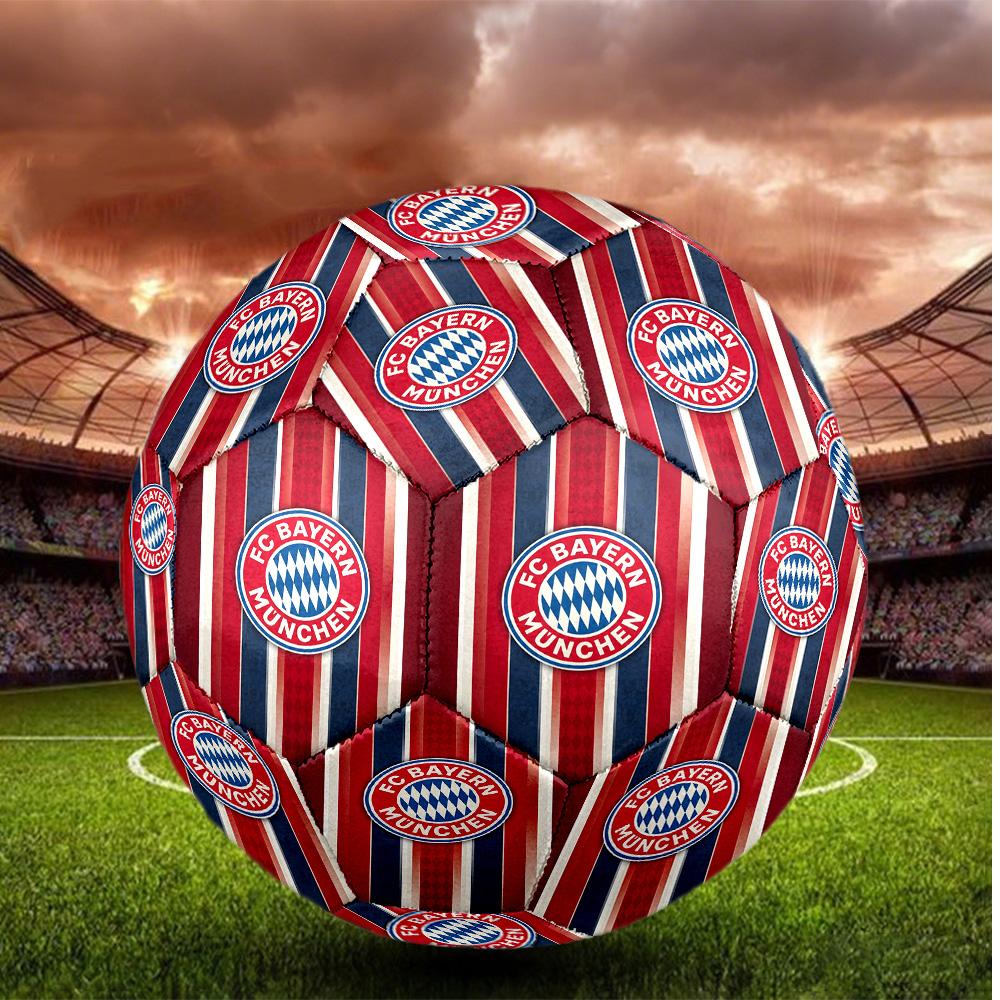 Bayern Monaco Pallone da Calcio Taglia 5 Alta Elasticità Pallone da Calcio Per Competizione All'aperto Allenamento Quotidiano Gioco