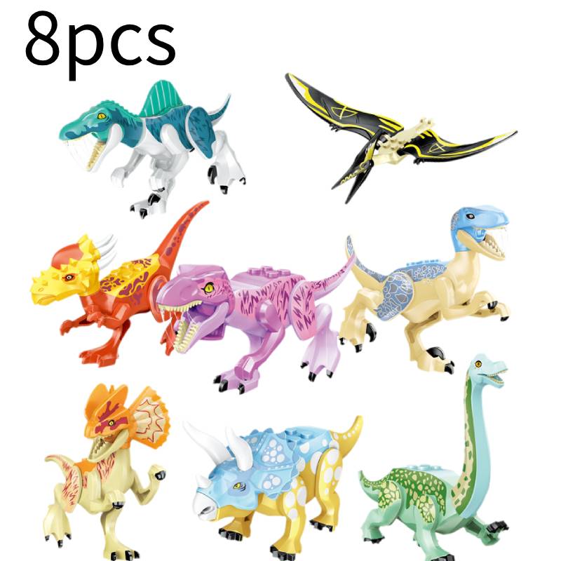 

Конструктор Динозавр 8 шт. Блоки Пазл Игрушка Подарок для мальчика Декор Стол