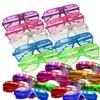 Dark Party Sunglasses Neon Light Up Glasses LED Glasses Shutter Shades Glasses Glow Sticks Glasses