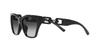 Emporio Armani Sunglasses EA4203U Shiny Black Smoke Lens 55 Frame/Gradient