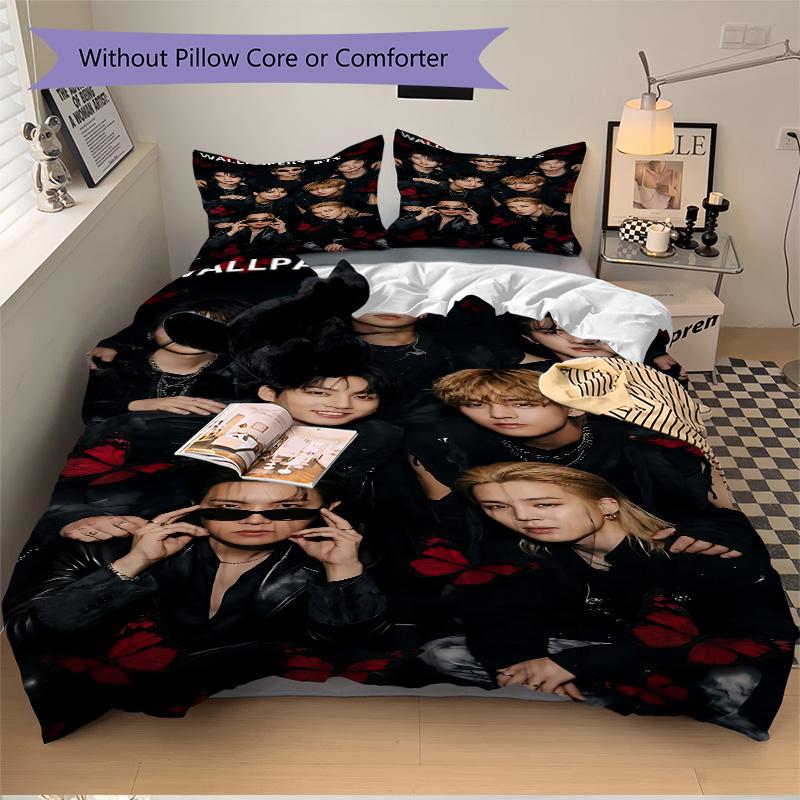 Butterfly Dreams Collective Print 3Pcs Bedding Set,Duvet Cover with 2 Bedro,Pillowcase Home Birthday Gift