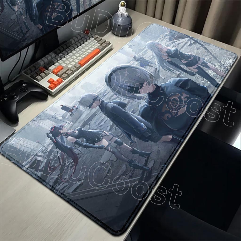 E-sports Pretty NieR:Alfombrilla de ratón Automata 2B Alfombrilla de goma grande para mesa Alfombrilla de ratón para juegos de PC Alfombrilla para escritorio de portátil Alfombrilla antideslizante para teclado de ordenador