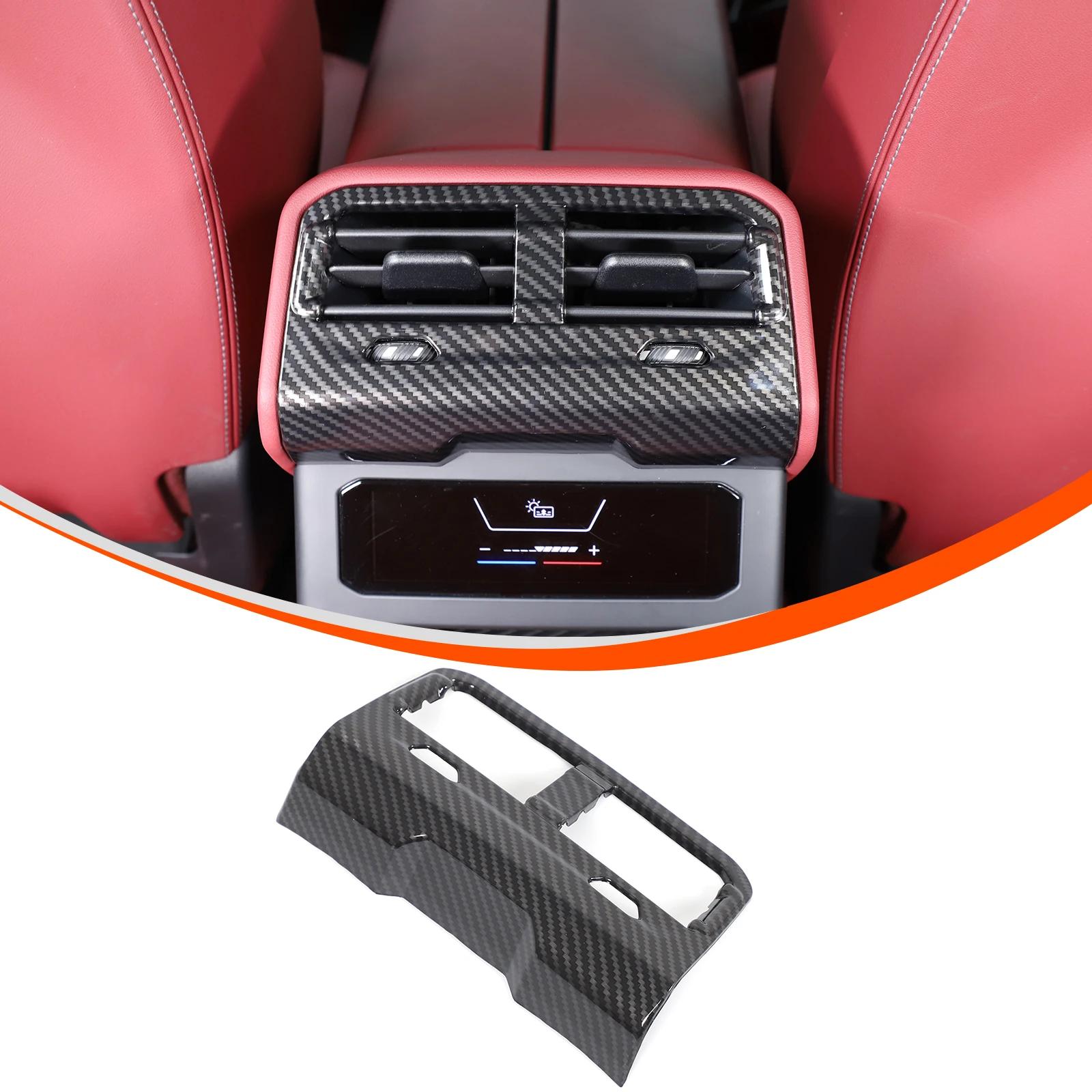 

ABS Carbon Fiber For BMW 5 Series G60 2026-2026 Car Armrest Box Air Outlet Rear Anti-kick Cover Car Interior Accessory