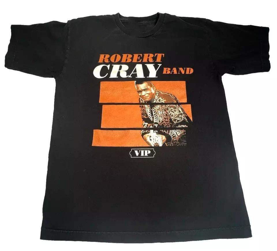 SALE Vtg Robert Cray VIP Band Tour Cotton Black Full Size Shirt For Men Unisex T-Shirt M